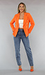 Oranje Button Blazer