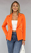 Oranje Button Blazer