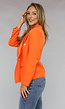 Oranje Button Blazer