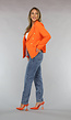 Oranje Button Blazer