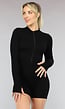 Zwarte Sportieve Stretch Playsuit