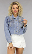 Denim Jasje met Strass Franjes