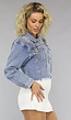 Denim Jasje met Strass Franjes