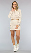 Beige Bomber Two Piece met Skort