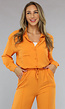 Matchende Set met Blouse in Oranje