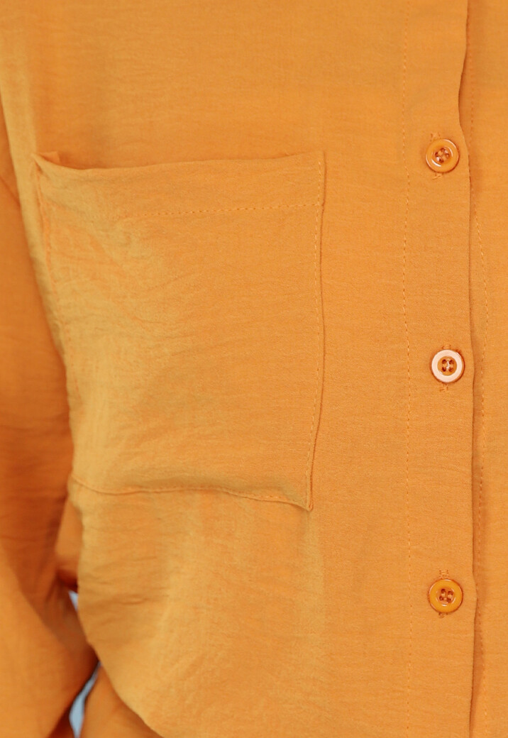 Matchende Set met Blouse in Oranje