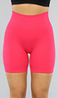 Rib Sport Short in Hard Roze