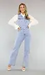 Blauwe Spijkerstof Jumpsuit zonder Mouwen