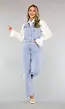 Blauwe Spijkerstof Jumpsuit zonder Mouwen