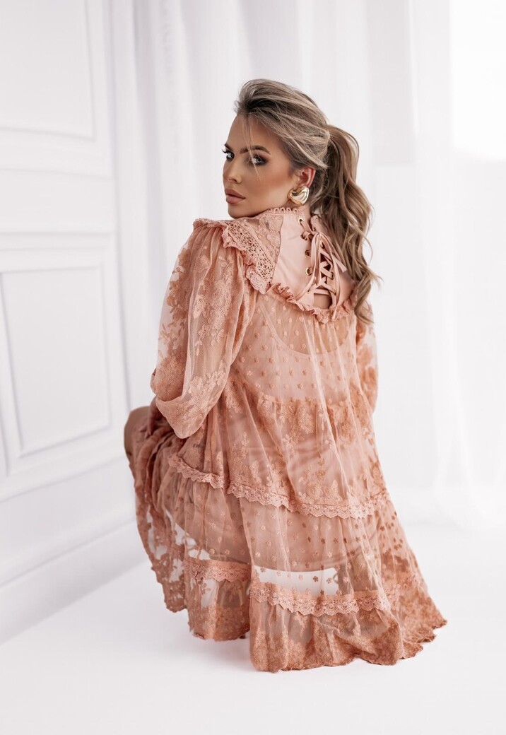 Boho Ibiza Jurk Oudroze