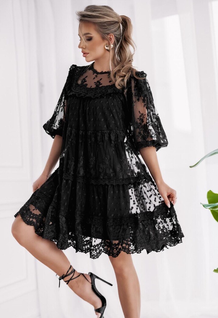 Boho Ibiza Jurk Zwart