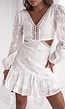 Witte Ibiza Dress Broderie