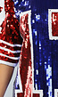 Football Jersey Jurk met Pailletten in Sportieve Look