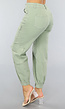 Groene Stretch Carpenter Broek met Zakken