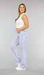 Flared Jeans met Rafels in Blauw