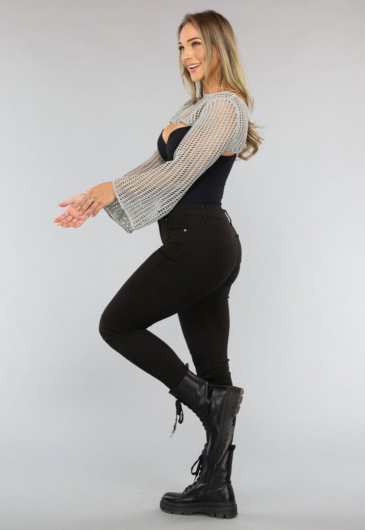 Gehaakte Bolero in Grijs