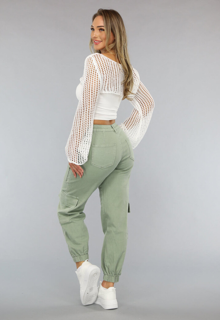 Witte Bolero met Wijduitlopende Mouwen