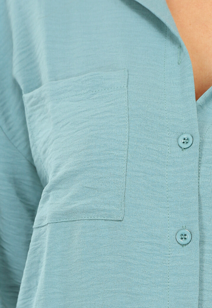 Elastische Turquoise Two Piece