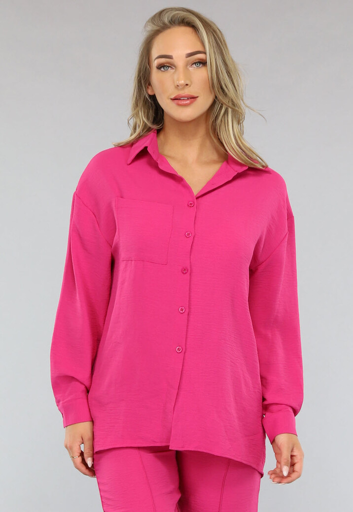 Fuchsia Matching Set met Blouse