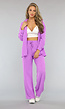 Lila Co Ord Set met Pantalon