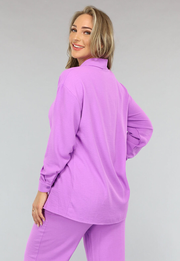 Lila Co Ord Set met Pantalon