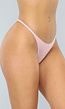 Lichtroze G String met Dunne Straps