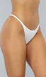 Witte String met Dunne Bandjes
