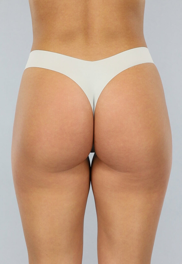 Lichtgrijze String met Comfortabele Fit