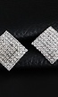 Vierkante Strass Oorbellen