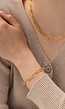 Gouden Stainless Steel Schakel Armband