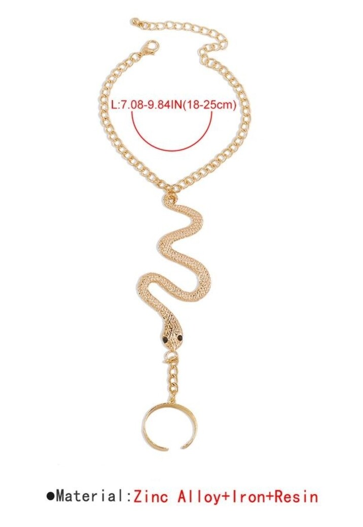 Gouden Slangen Hand Sieraad