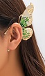 Earcuff met Groen Vlinder Ontwerp