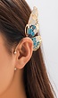 Earcuff met Blauw Vlinder Ontwerp
