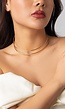 Gouden Eenvoudige Gebogen Choker