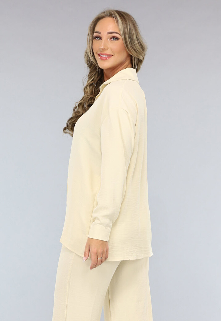 Beige Flowy Co Ord Set