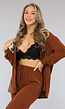 Bruine 2-delige Set met Pantalon