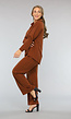 Bruine 2-delige Set met Pantalon