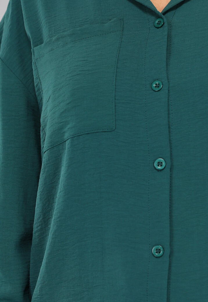 Donkergroene 2-delige Set met Blouse