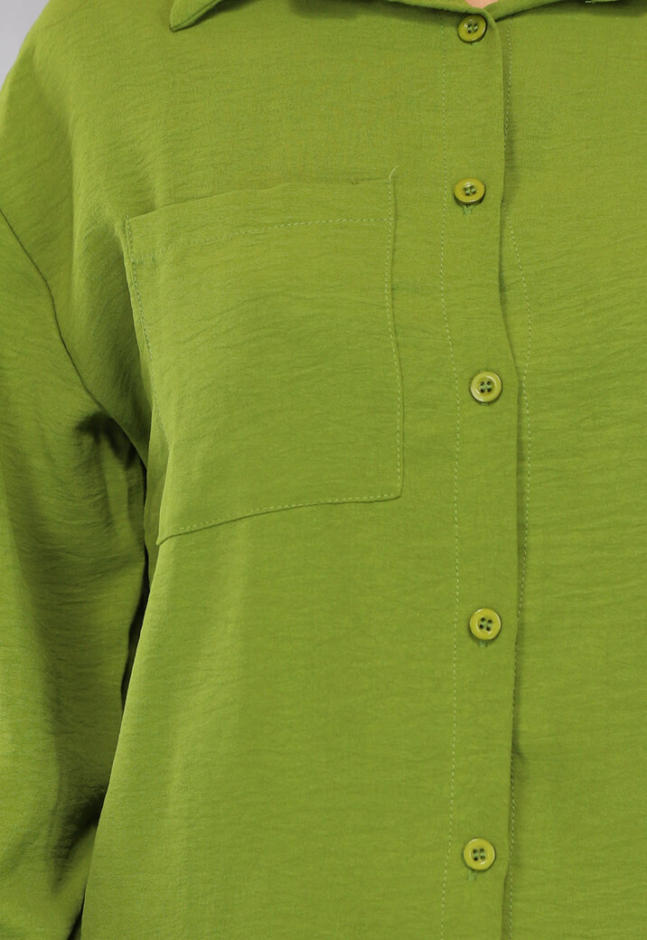 Matchende Set met Pantalon in Olijfgroen