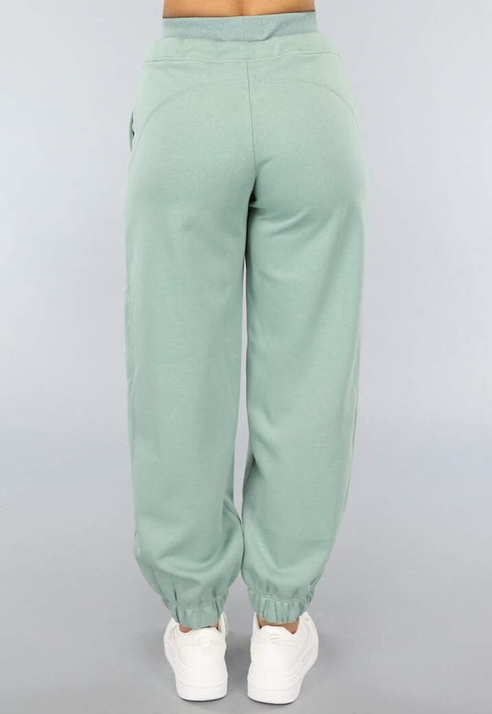 Mintgroene Joggingsbroek met Veters