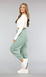 Mintgroene Joggingsbroek met Veters
