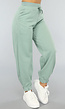 Mintgroene Joggingsbroek met Veters