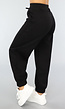 Zwarte Lounge Broek met Grote Elastische Band