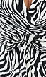 Shortsleeve Jumpsuit met Witte Zebra Print