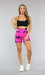 Fuchsia Gevlekte Sport Short