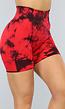 Korte Sportlegging met Print in Rood