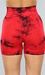 Korte Sportlegging met Print in Rood