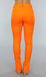 Oranje Skinny Jeans met Split