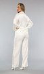 Witte Luipaard Print Pantalon Set