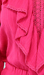 Fuchsia Ibiza Co Ord Set met Ruches